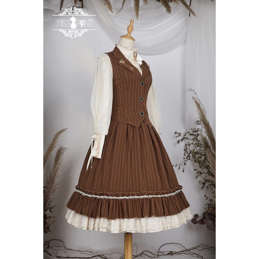 Miss Point Rose Doll SP Striped High Waist Corset Skirt