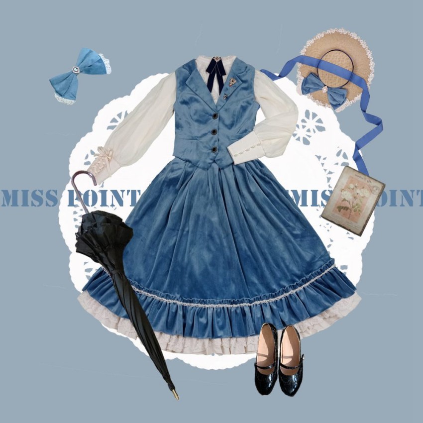 Miss Point Rose Doll SP Striped High Waist Corset Skirt