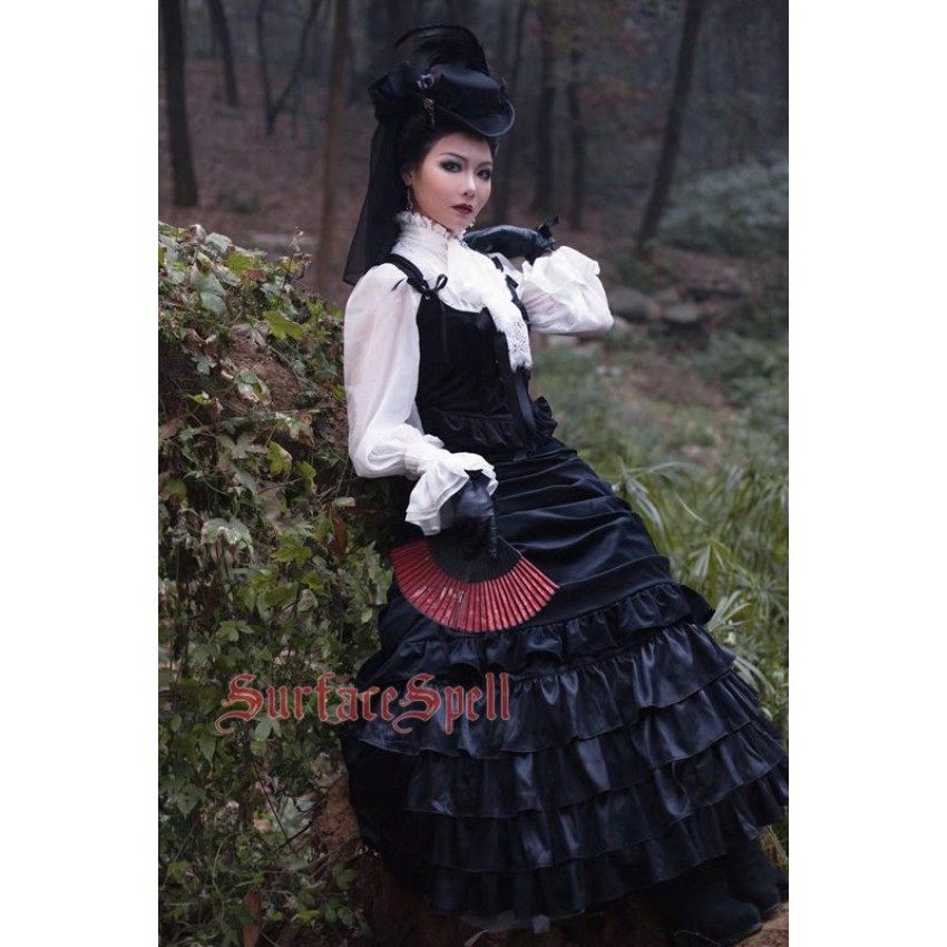 Surface Spell Gothic Dark Countess Fishtail Skirt(Full Payment Without  Shipping) - CLOBBAONLINE