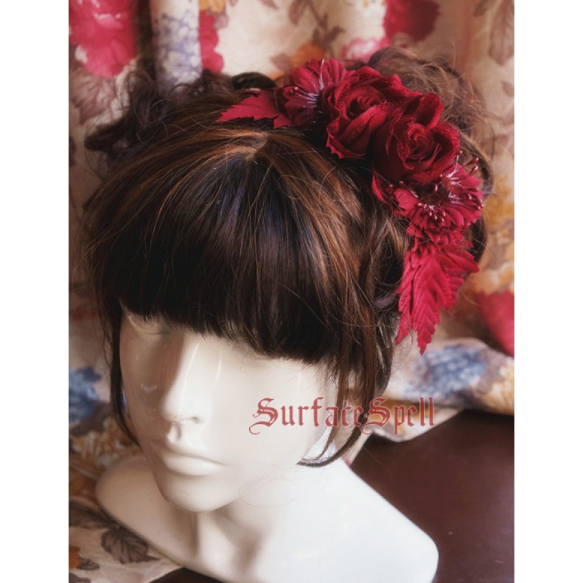 Surface Spell Gothic Rose Daisy Headdress Clobbaonline